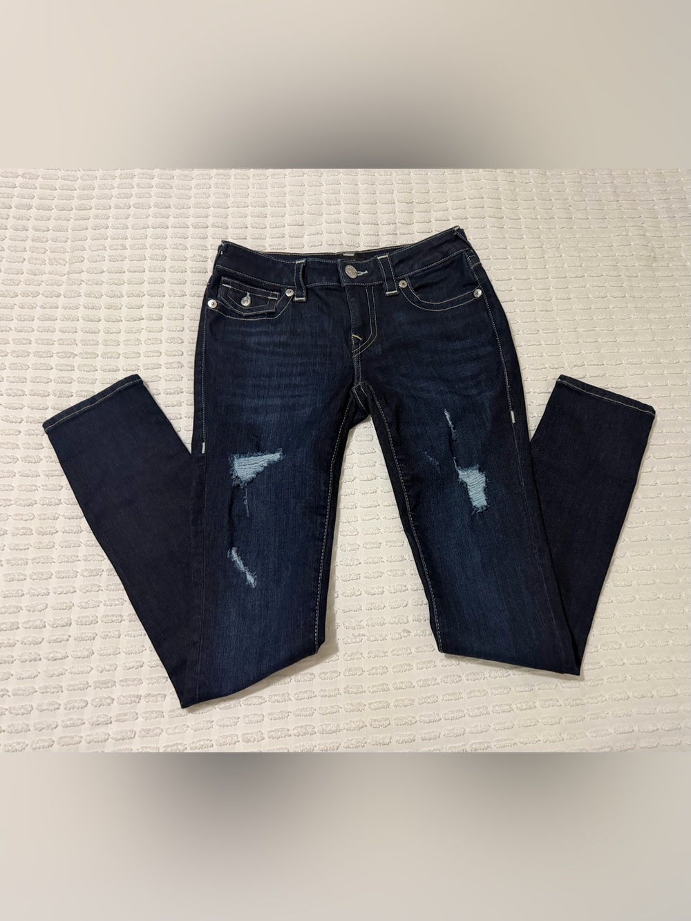 TRUE RELIGION Stella Mid Rise Skinny Jeans 27